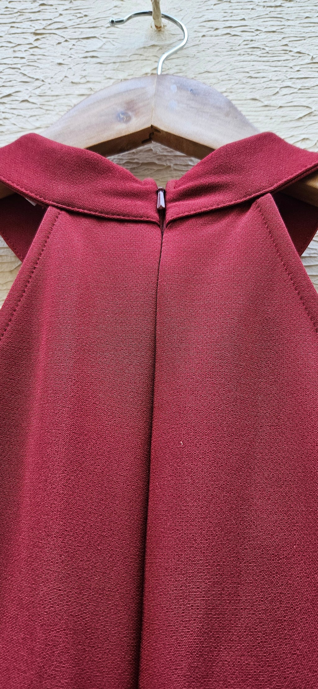 Burgundy Halter Dress