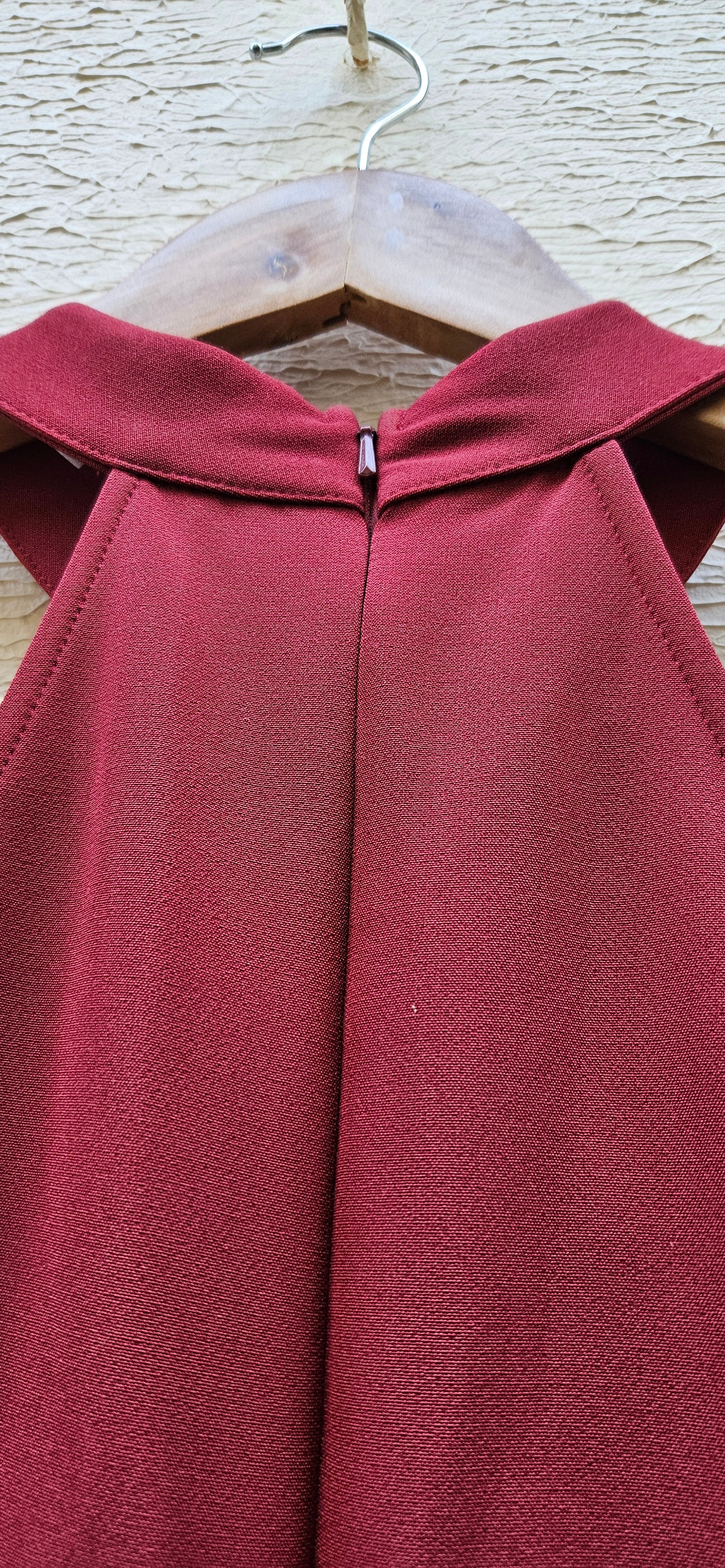 Burgundy Halter Dress