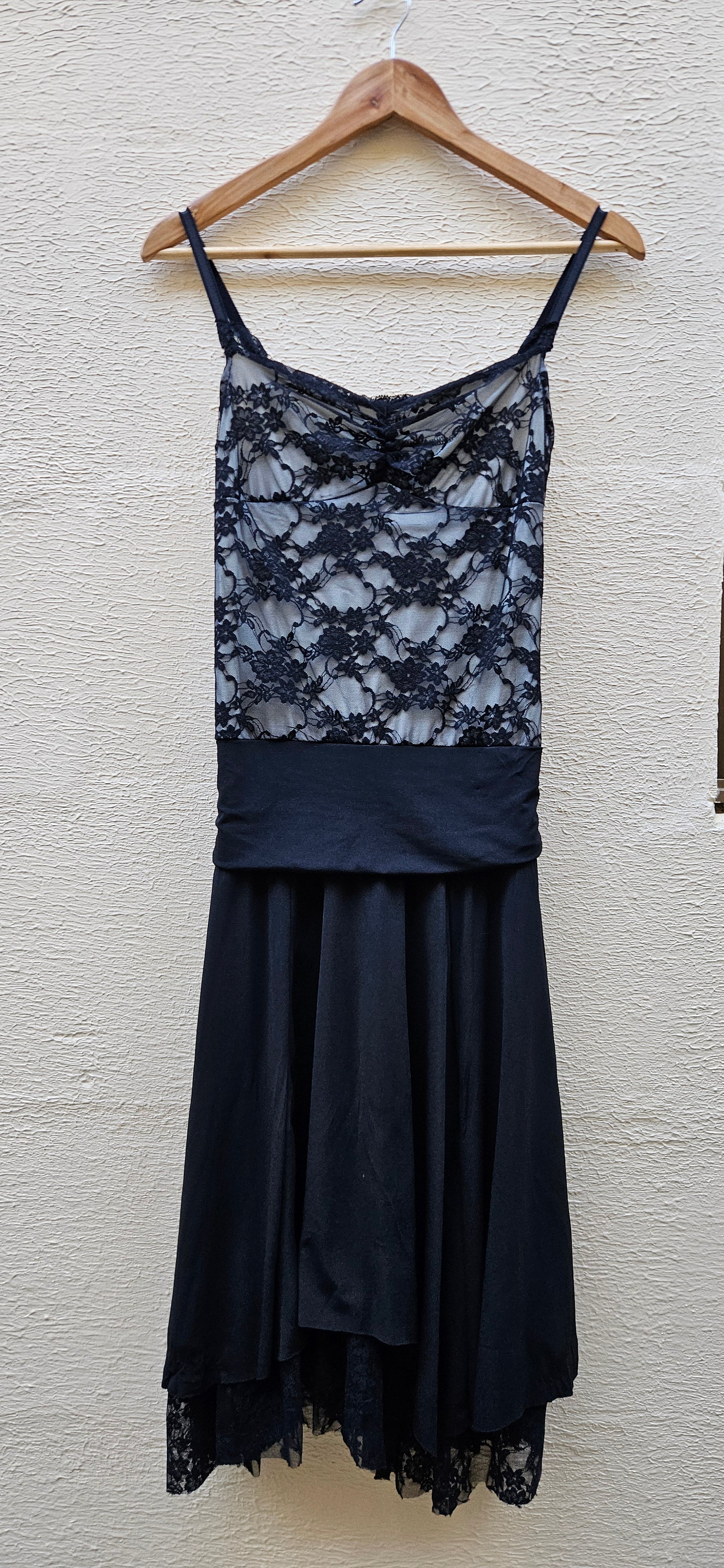 Black Lace Overlay Dress