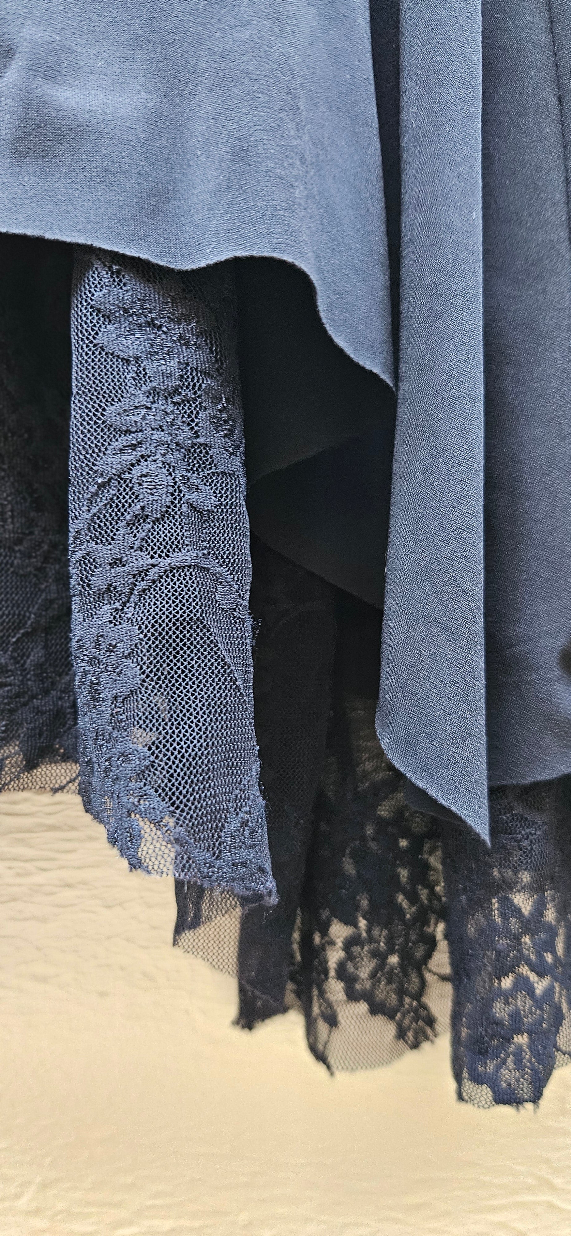 Black Lace Overlay Dress