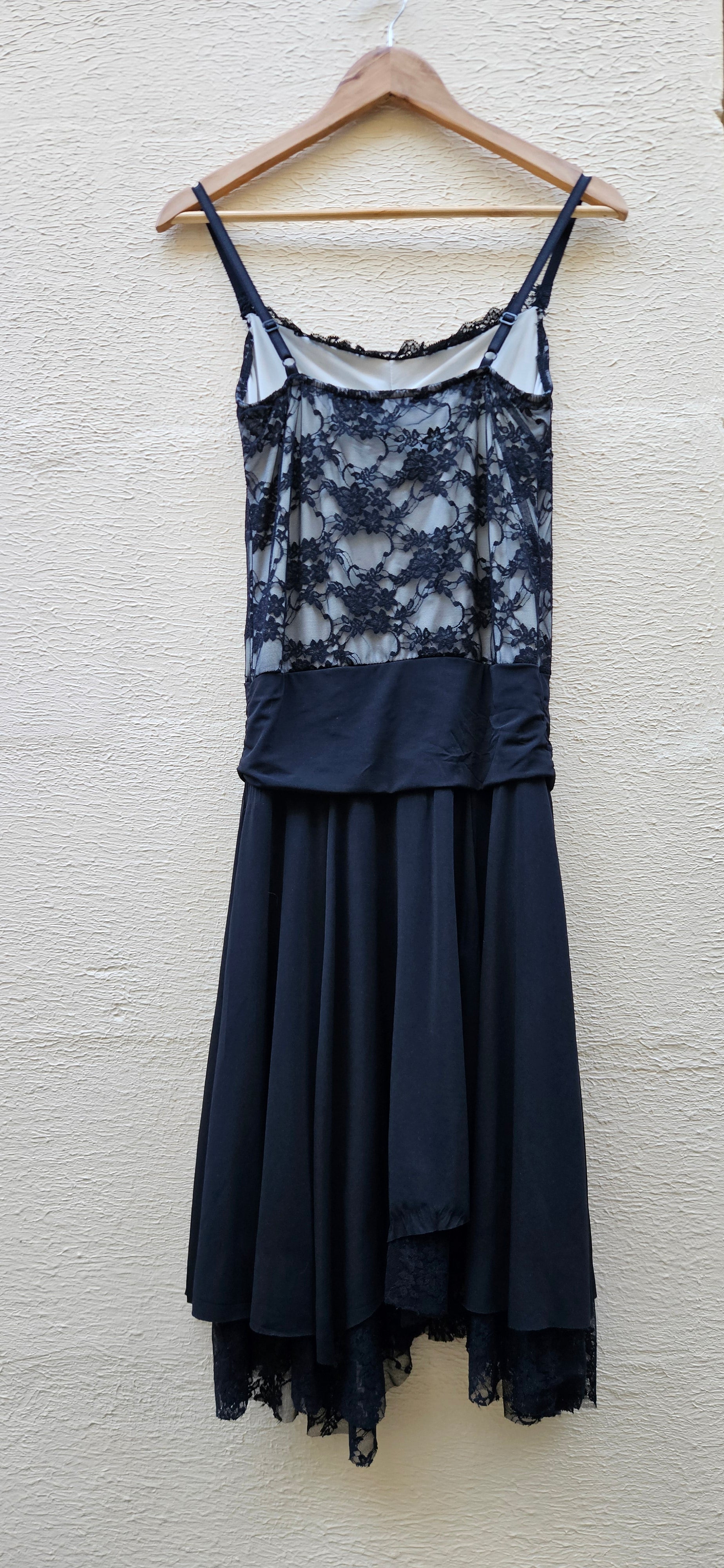 Black Lace Overlay Dress