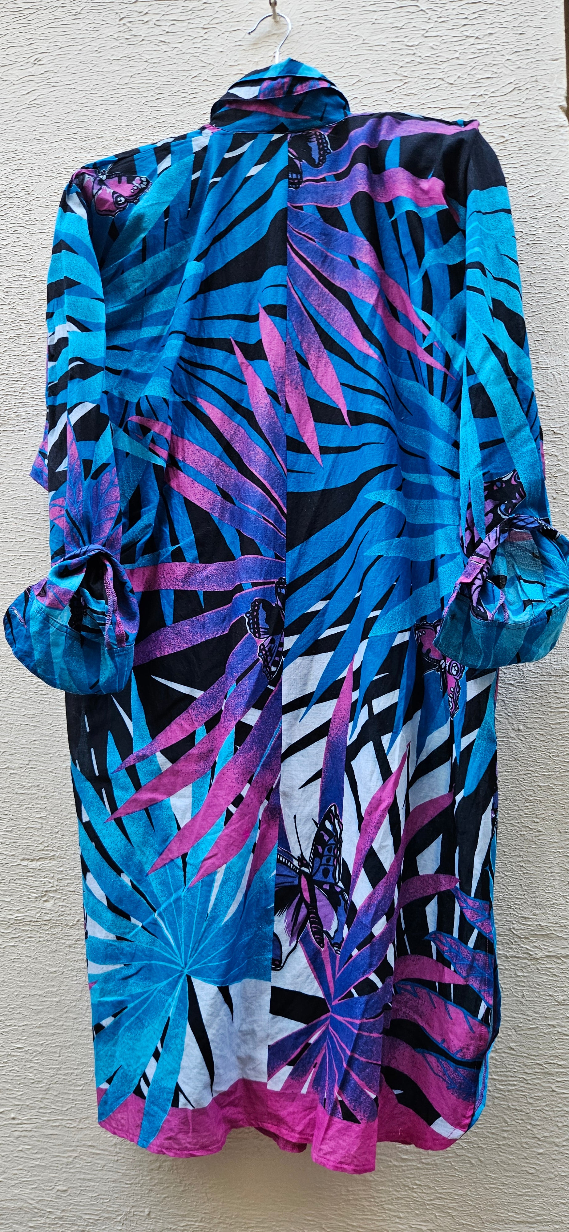 Tropical Buttoned Dress