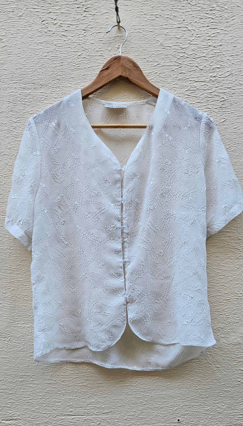 Vintage White Lace Blouse