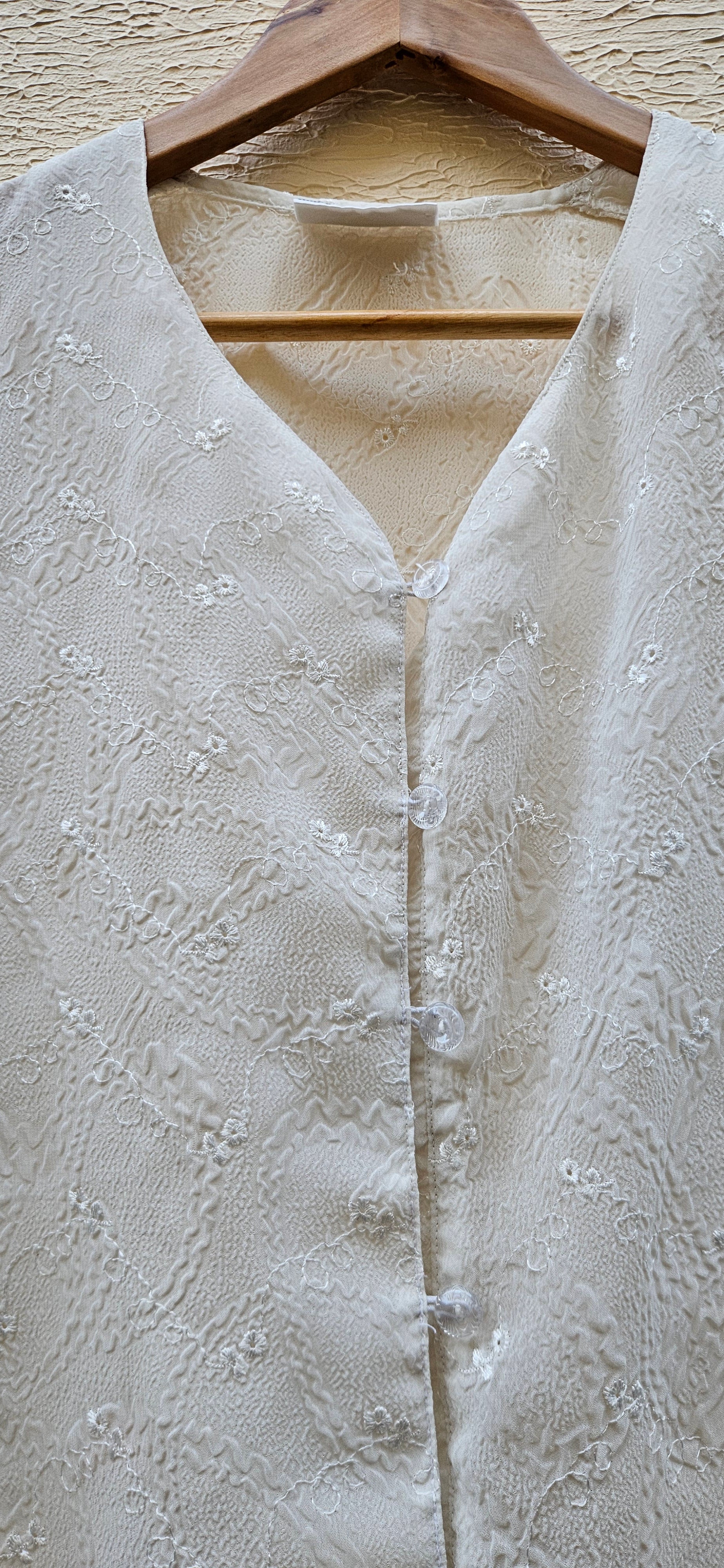 Vintage White Lace Blouse