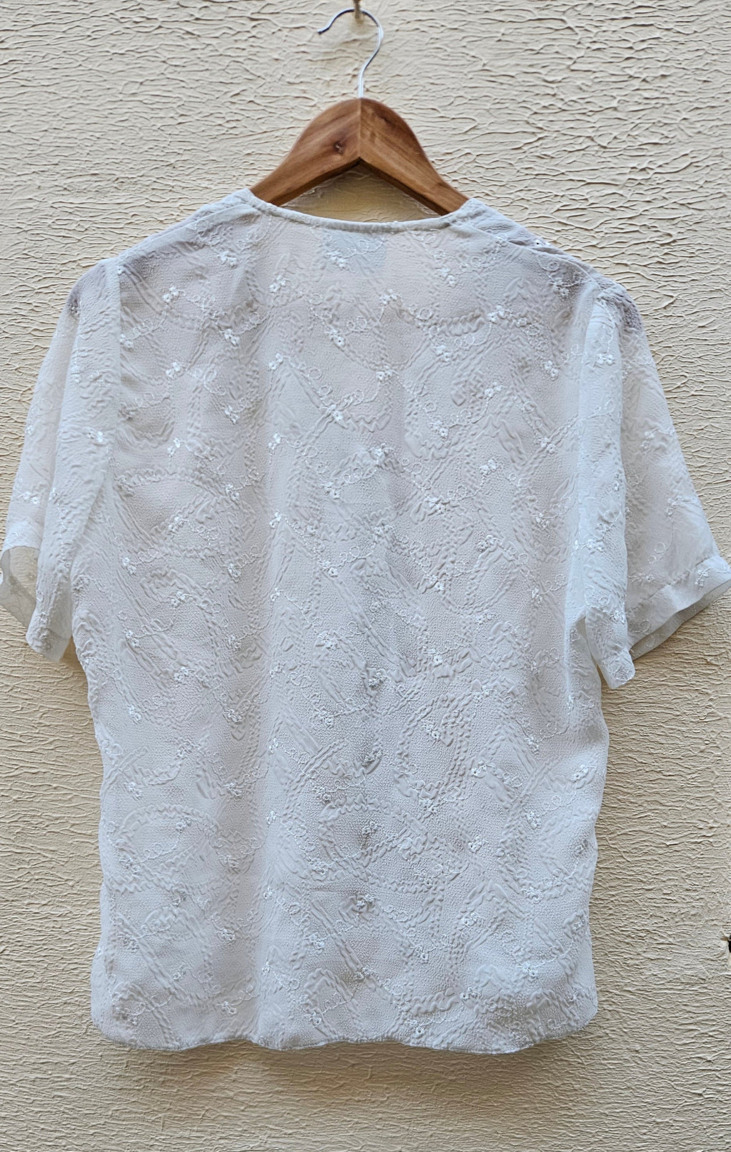 Vintage White Lace Blouse