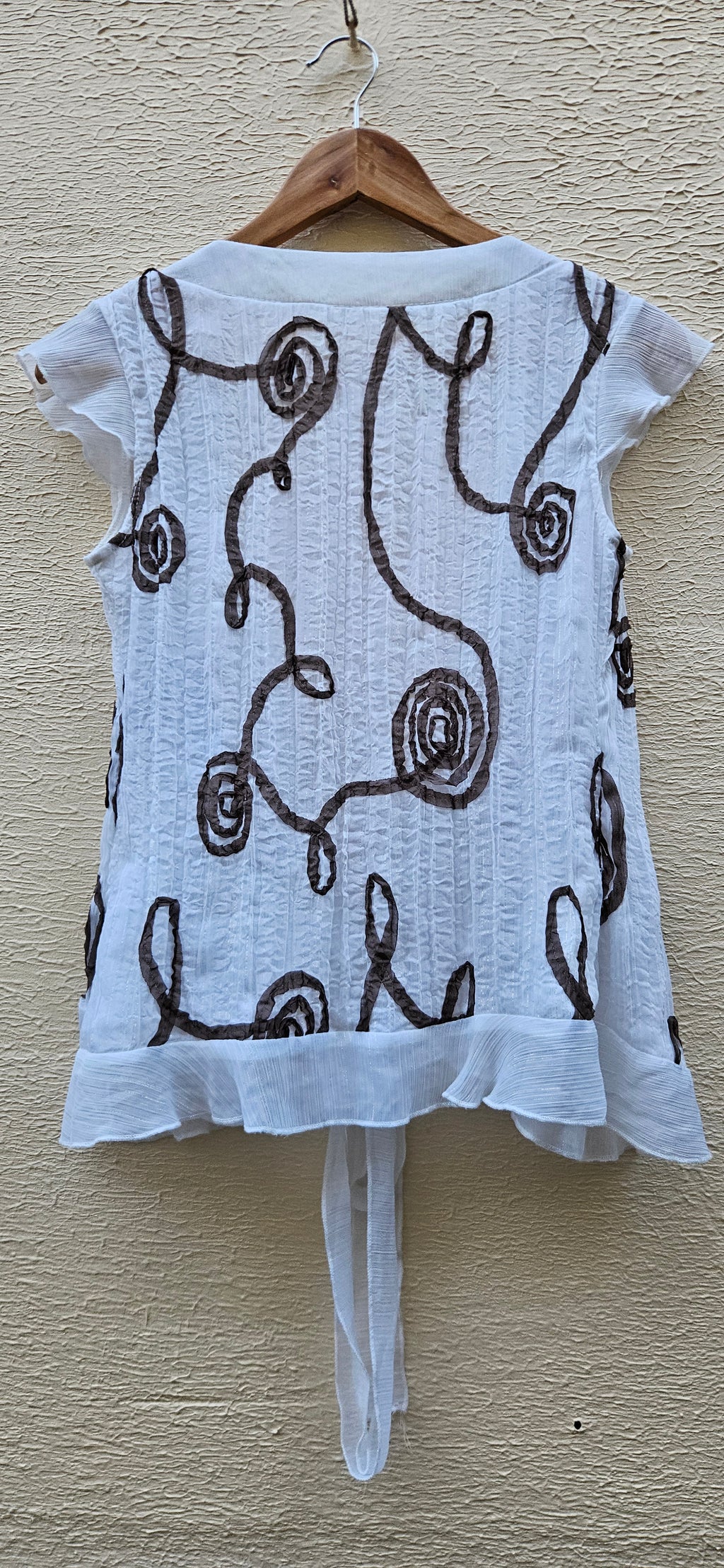 Swirl Tie-Front Boho Top