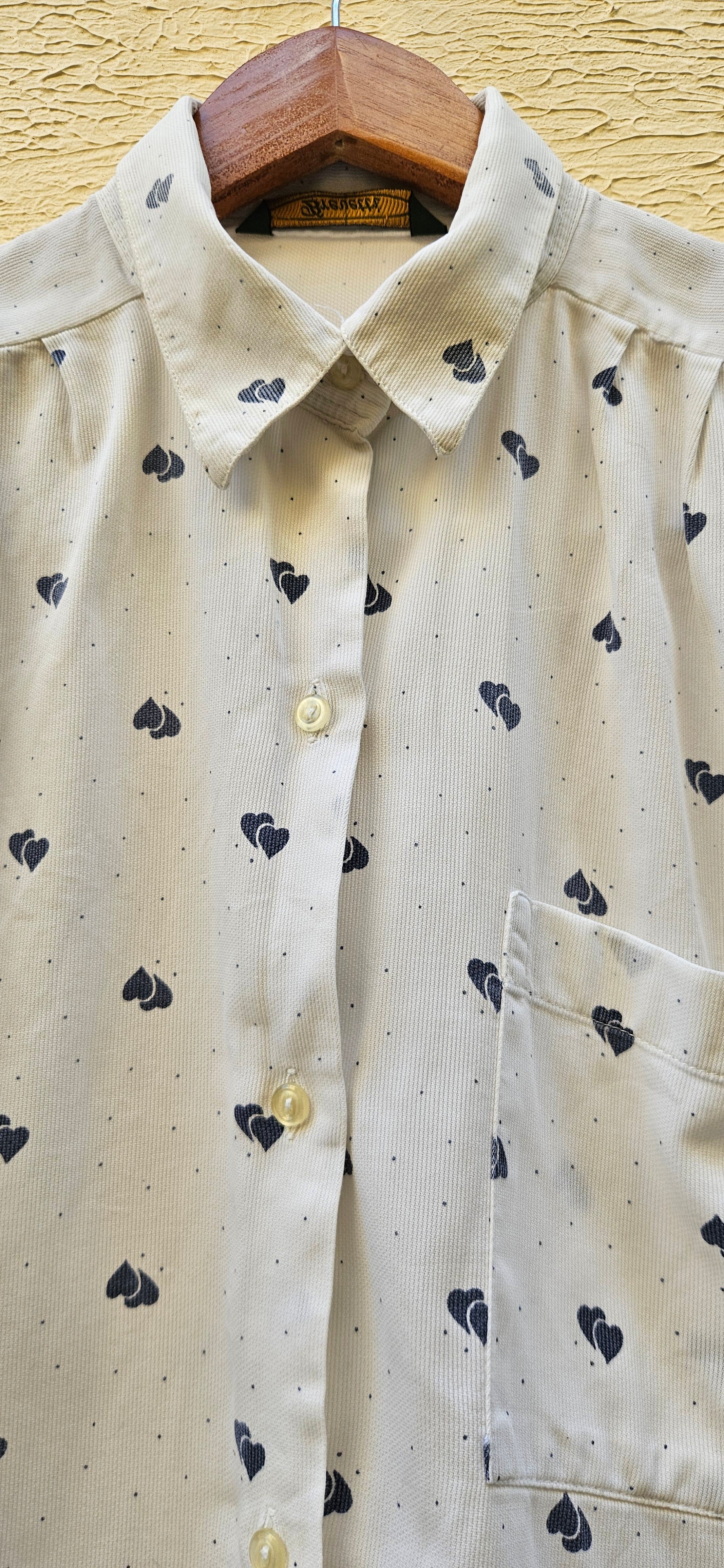 Vintage Heart Printed Shirt