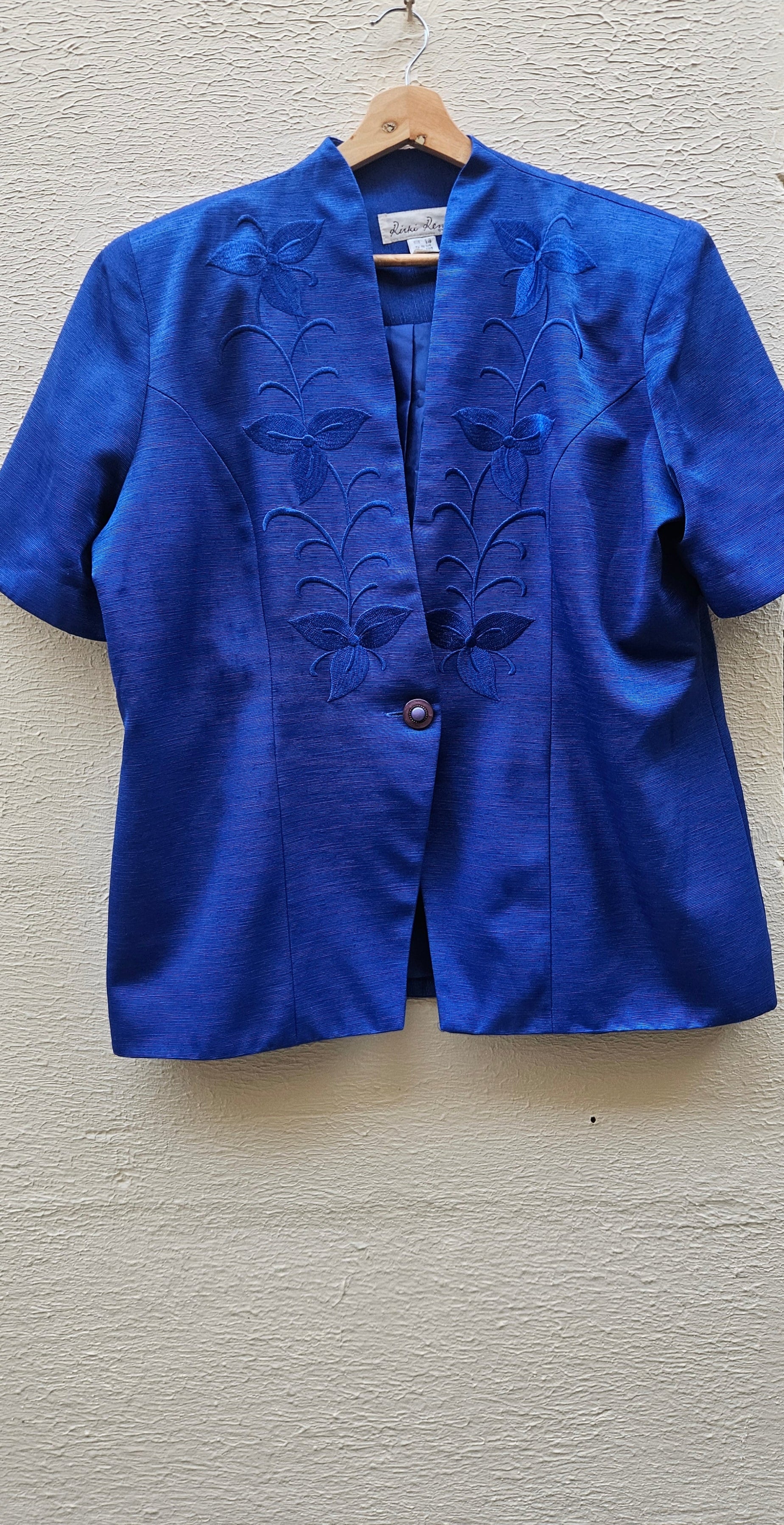 Vintage Blue Shirt Blazer