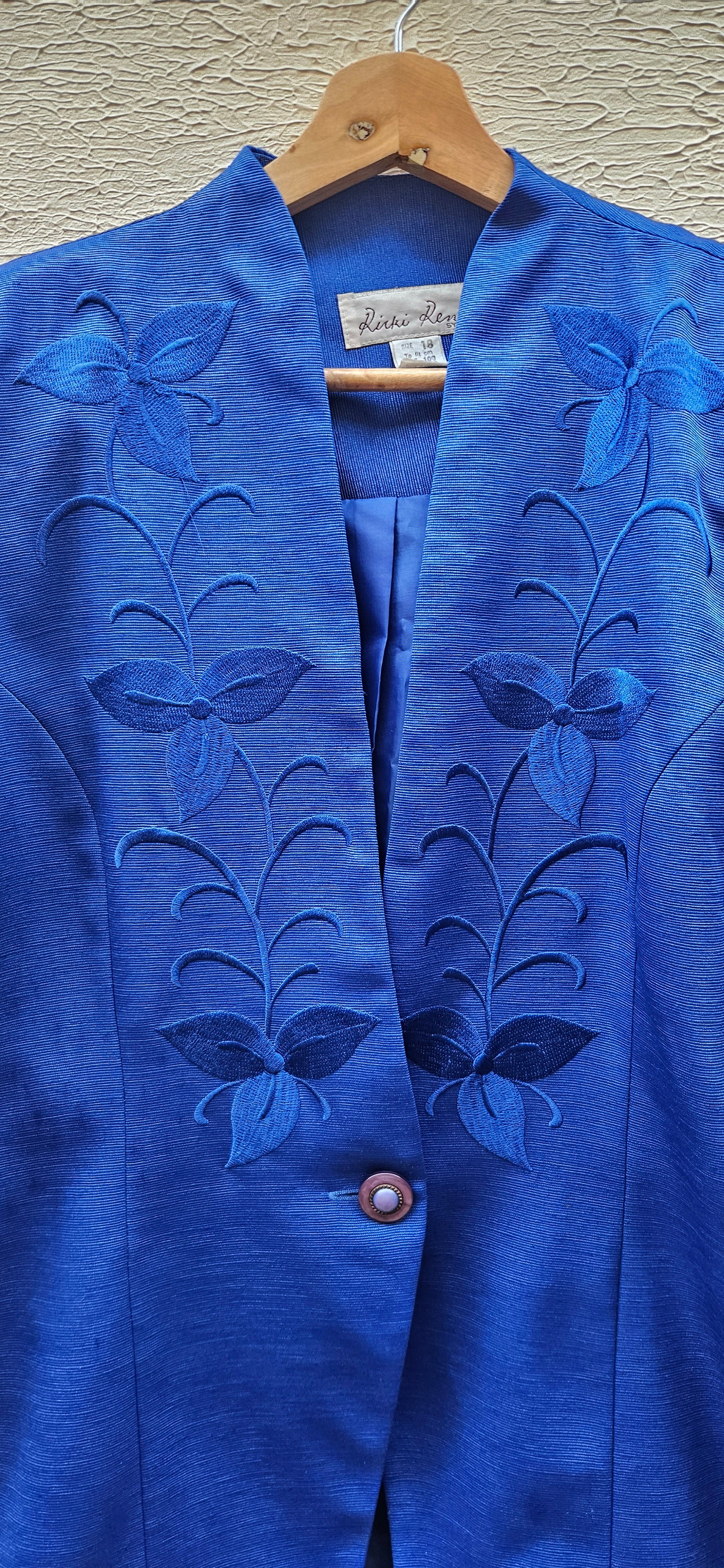 Vintage Blue Shirt Blazer