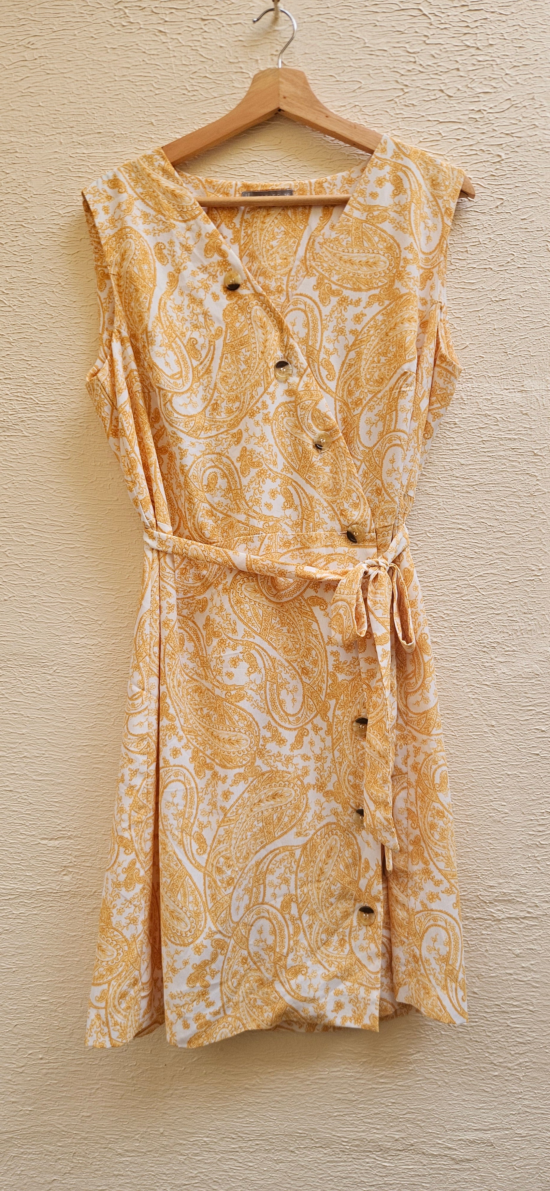 Yellow Paisley Dress