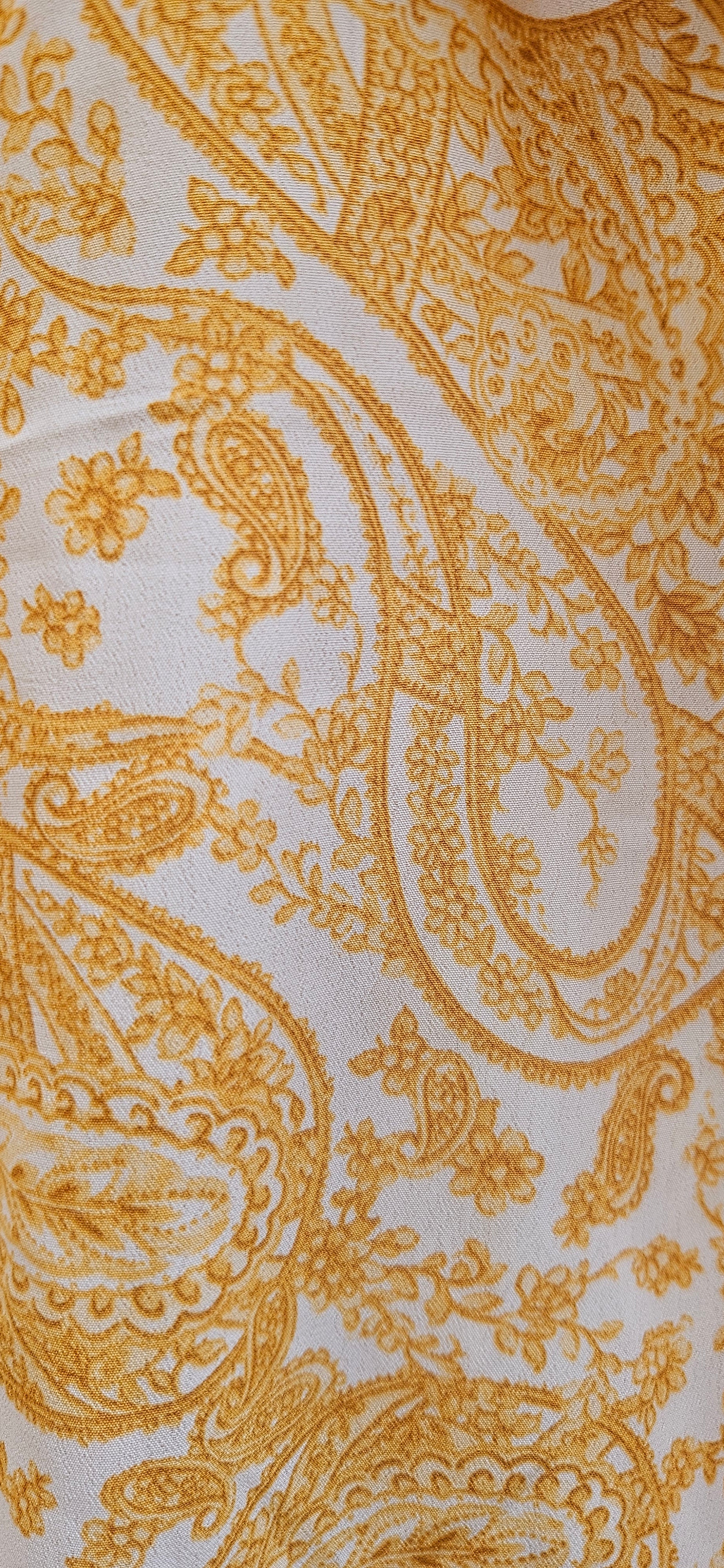 Yellow Paisley Dress