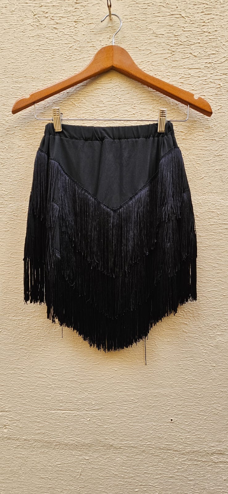 Black Fringe Skirt