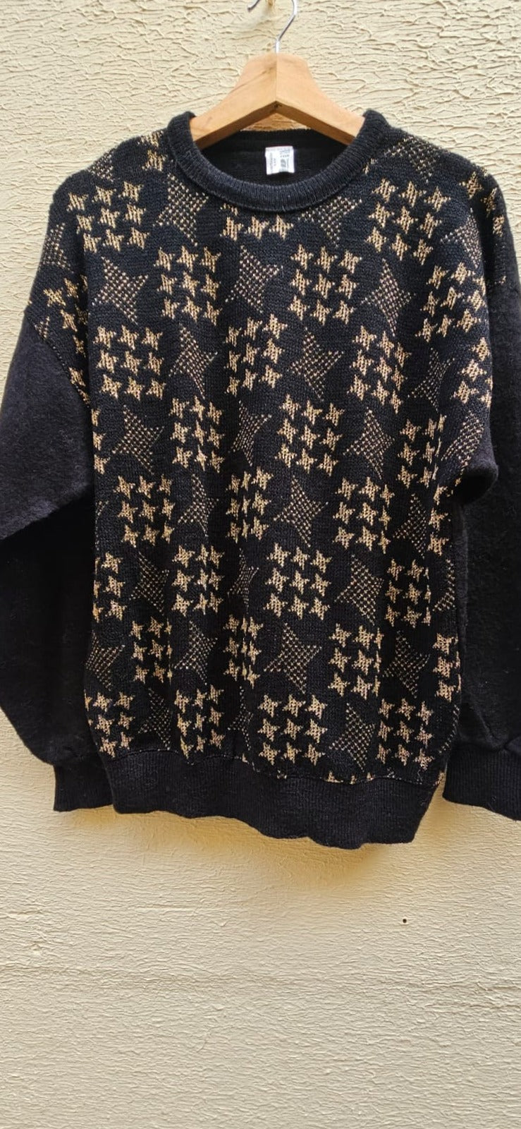 Black & Gold Star Sweater