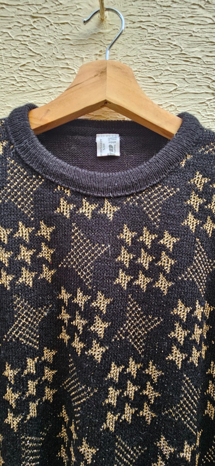 Black & Gold Star Sweater