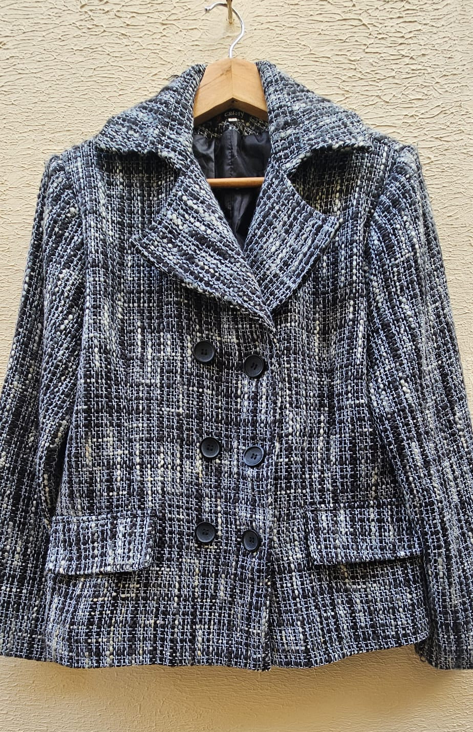 Black & Grey Tweed Blazer