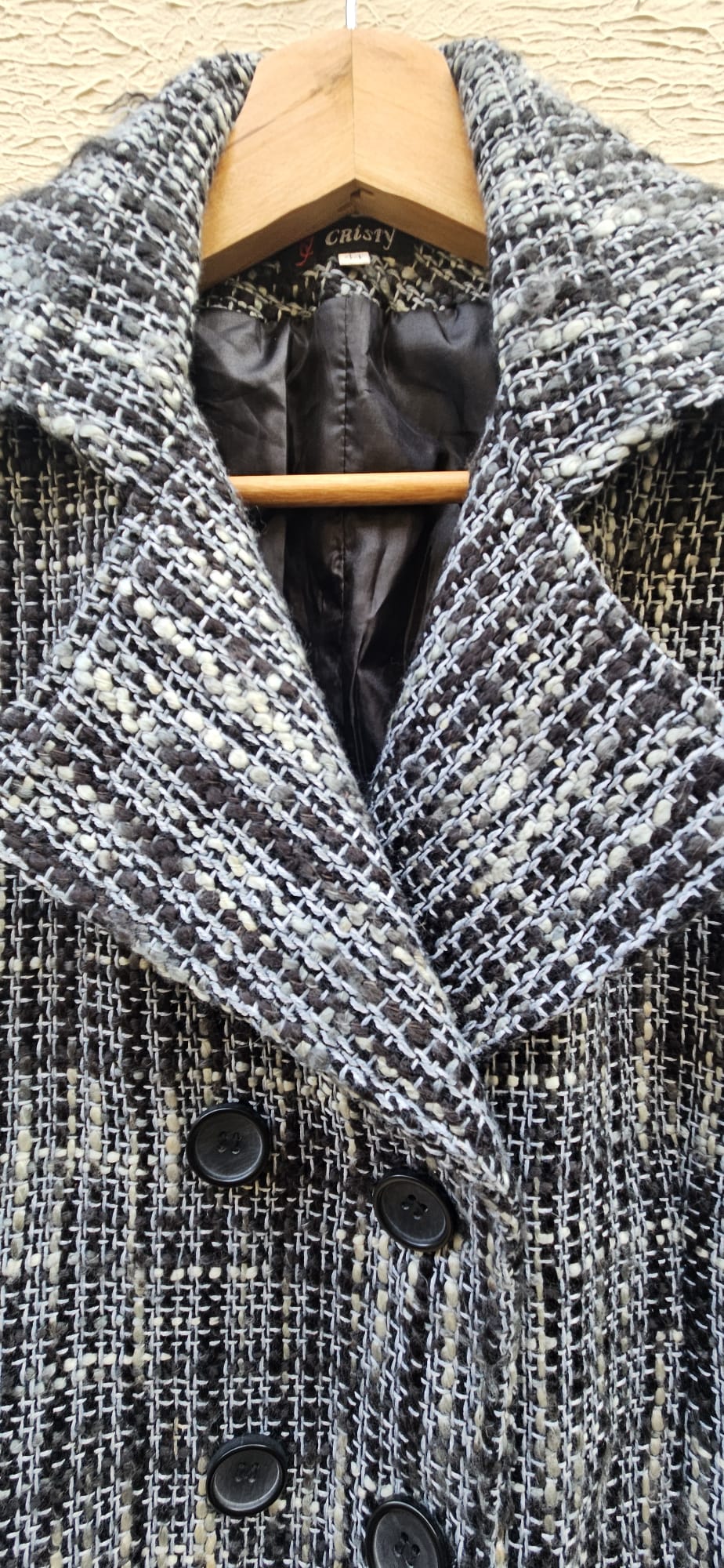 Black & Grey Tweed Blazer