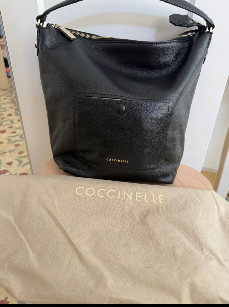 Coccinelle black hobo bag with original dust bag