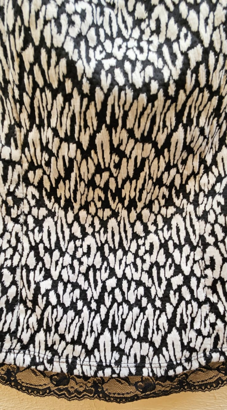 Black & White Abstract Print Tube Top