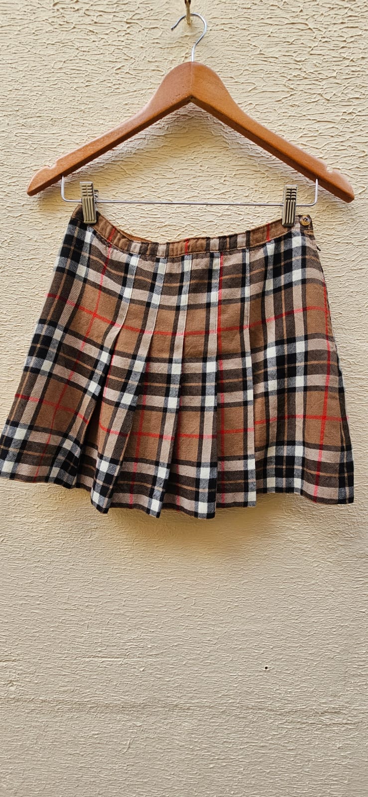 Classic Plaid Pleated Skirt