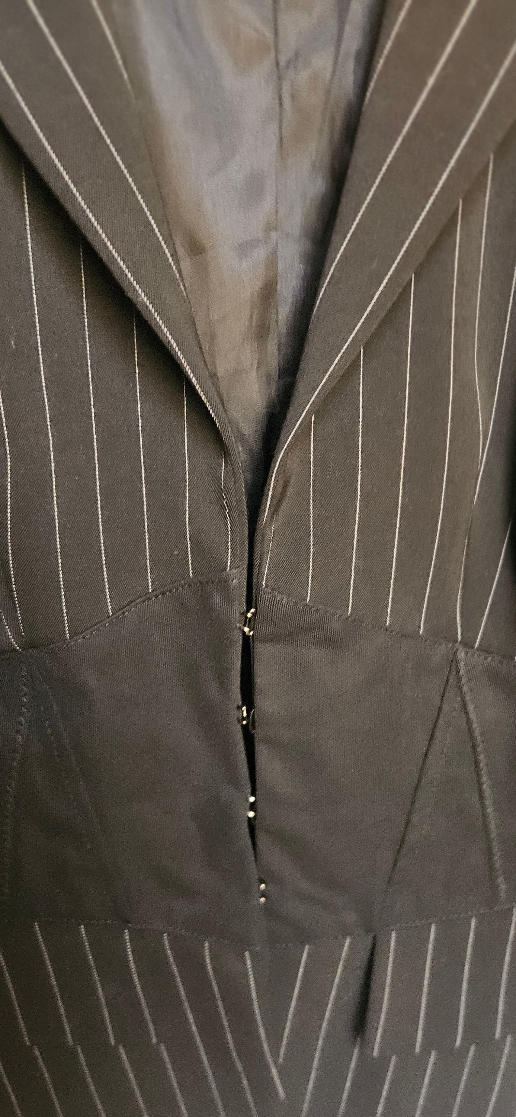 Luisa Spagnoli Pinstripe Blazer & Skirt Set