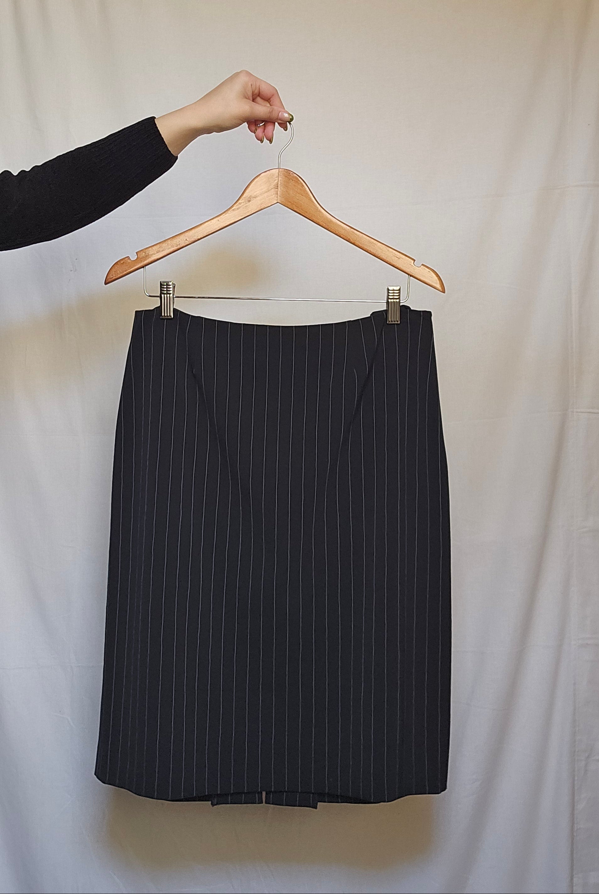 Luisa Spagnoli Pinstripe Blazer & Skirt Set