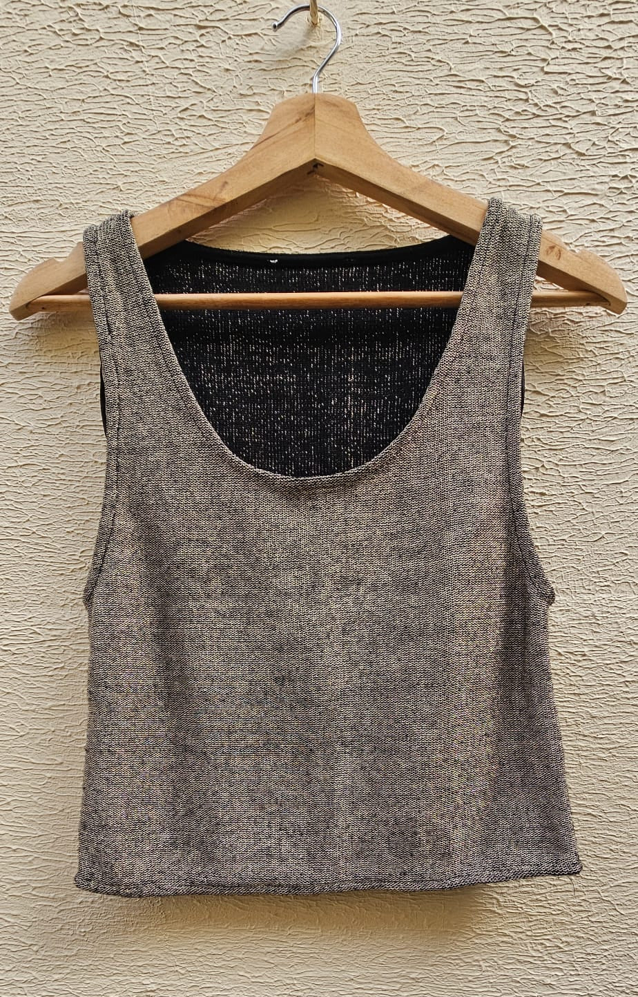 Bronze-Gold Sleeveless Top