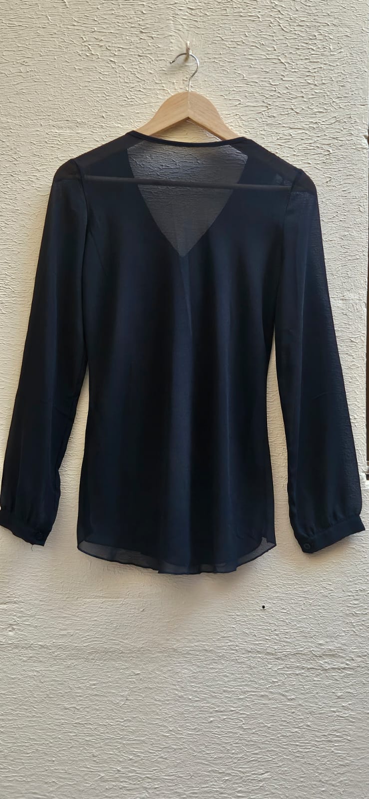 Black Ruffled Blouse