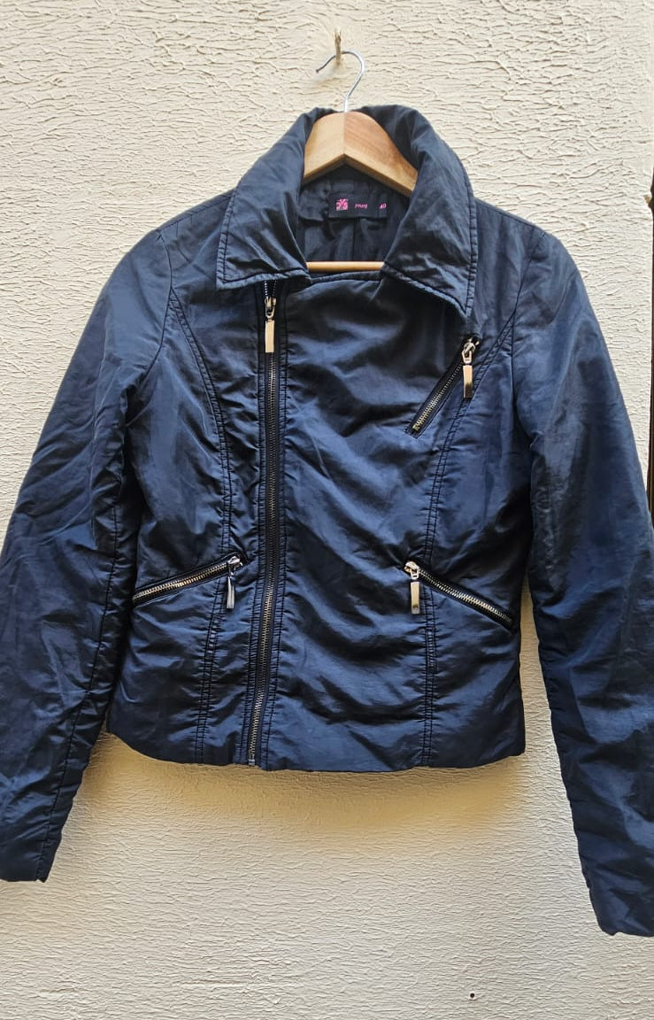 Navy Blue Zip Jacket