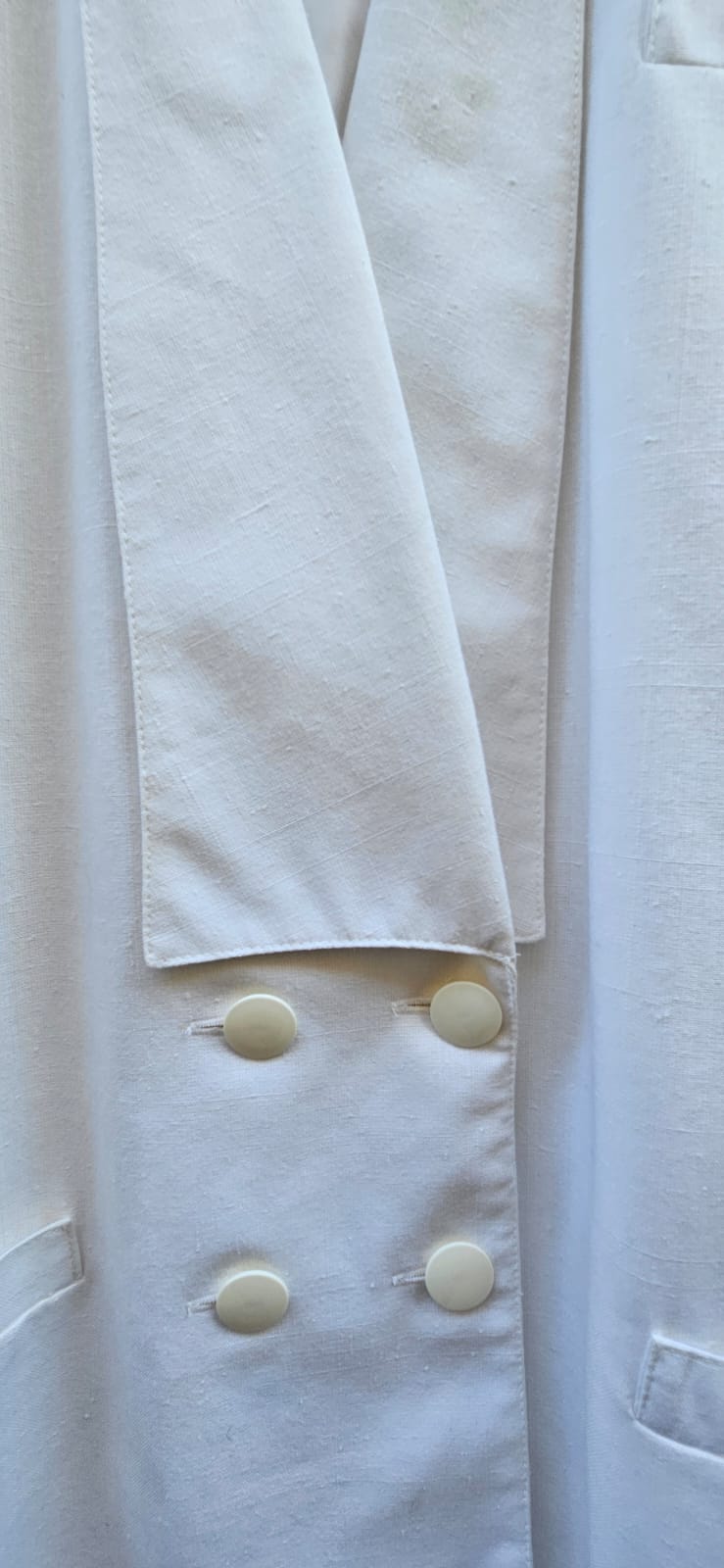 White Long Double Breasted Blazer