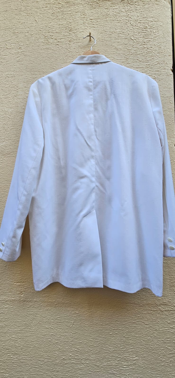 White Long Double Breasted Blazer