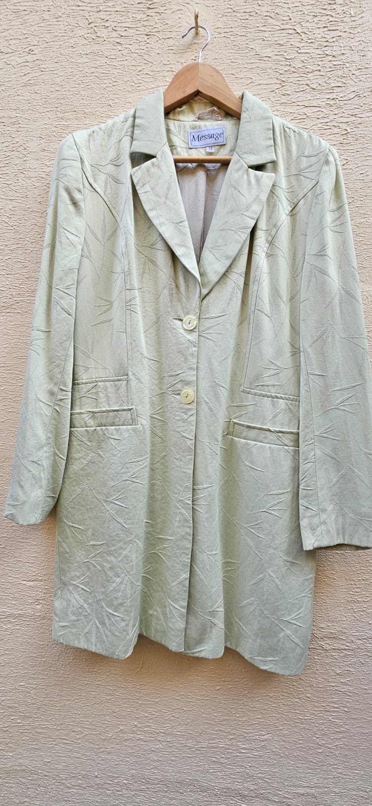 Long Pale Green Blazer