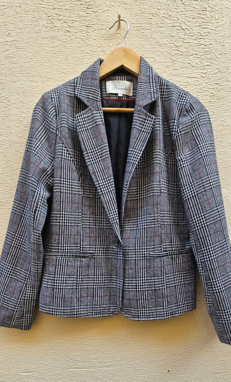 Peacocks Checked Blazer