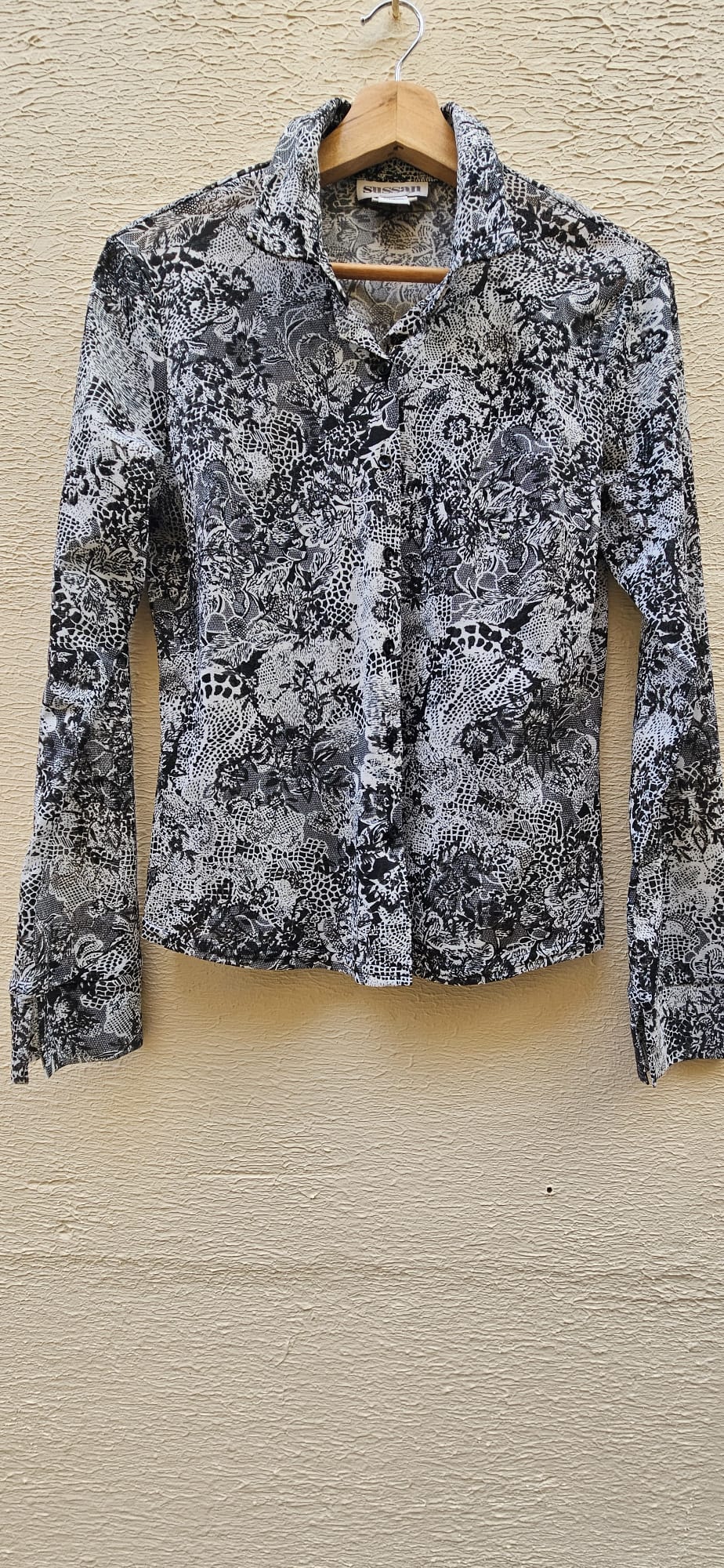 Black & White Paisley Shirt