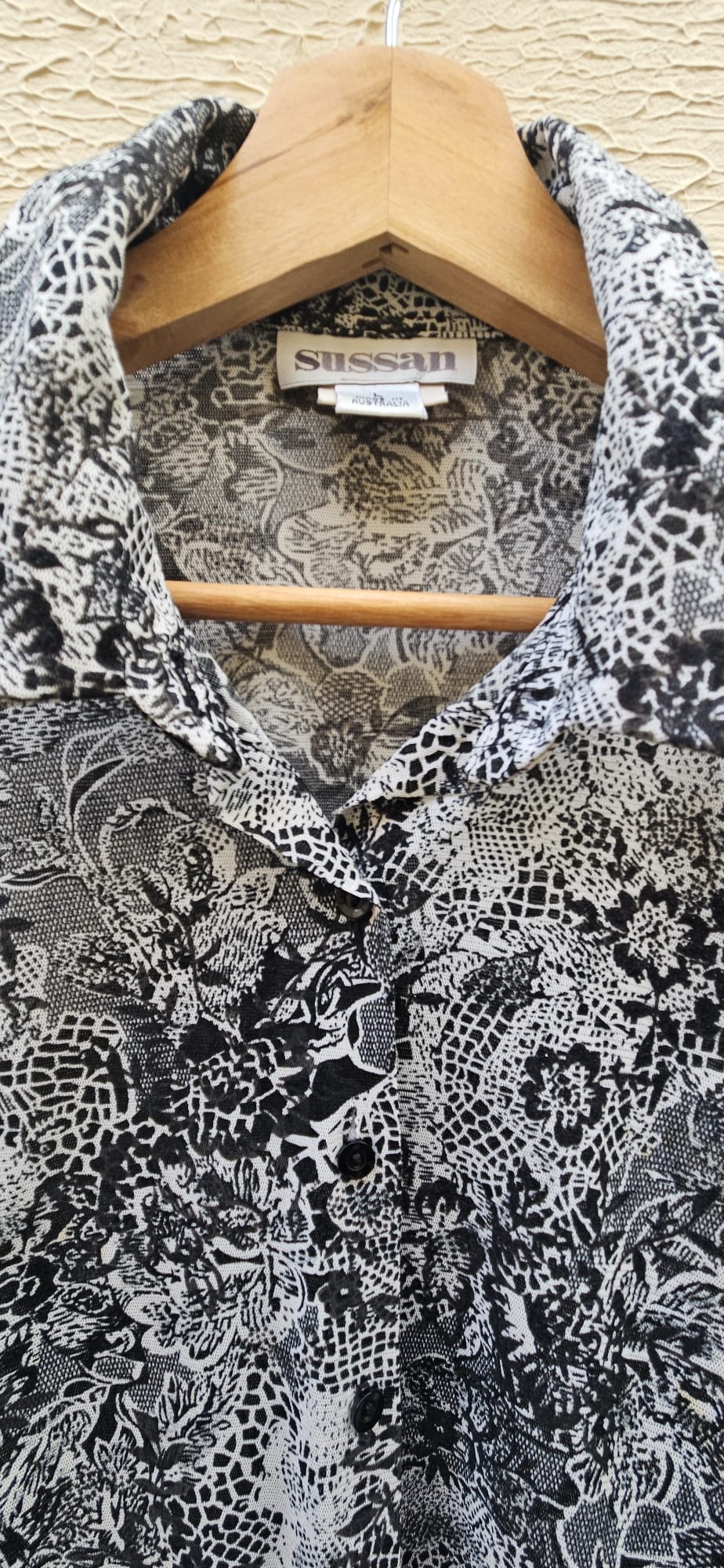 Black & White Paisley Shirt