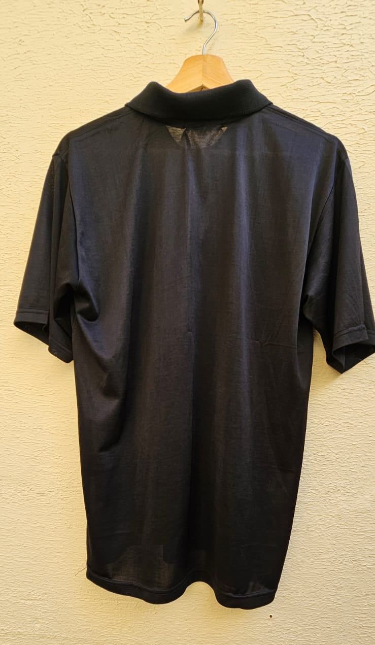Black Quarter-Zip Polo T-Shirt