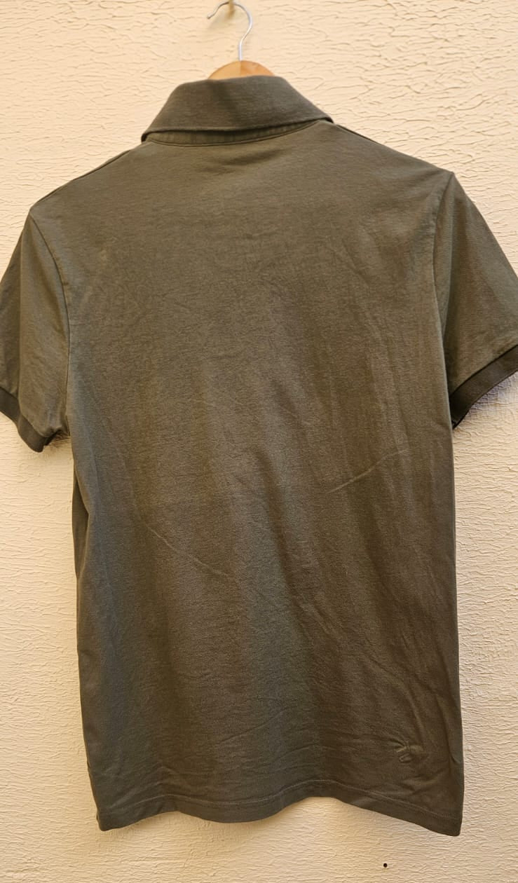 Olive Green Polo Shirt - Size S