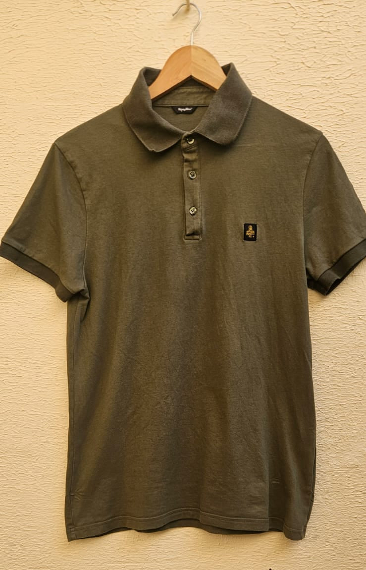 Olive Green Polo Shirt - Size S