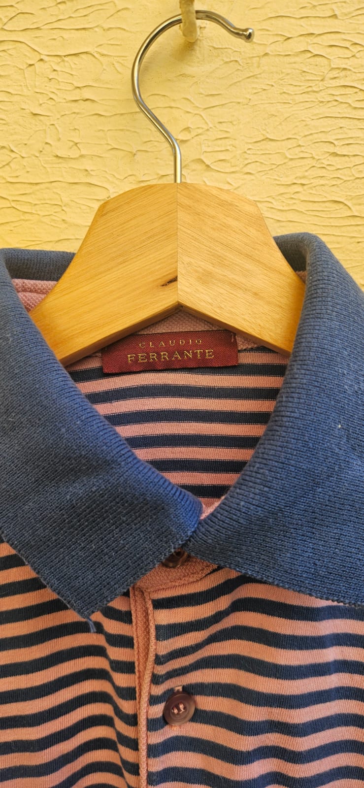 Pink Striped Polo T-Shirt