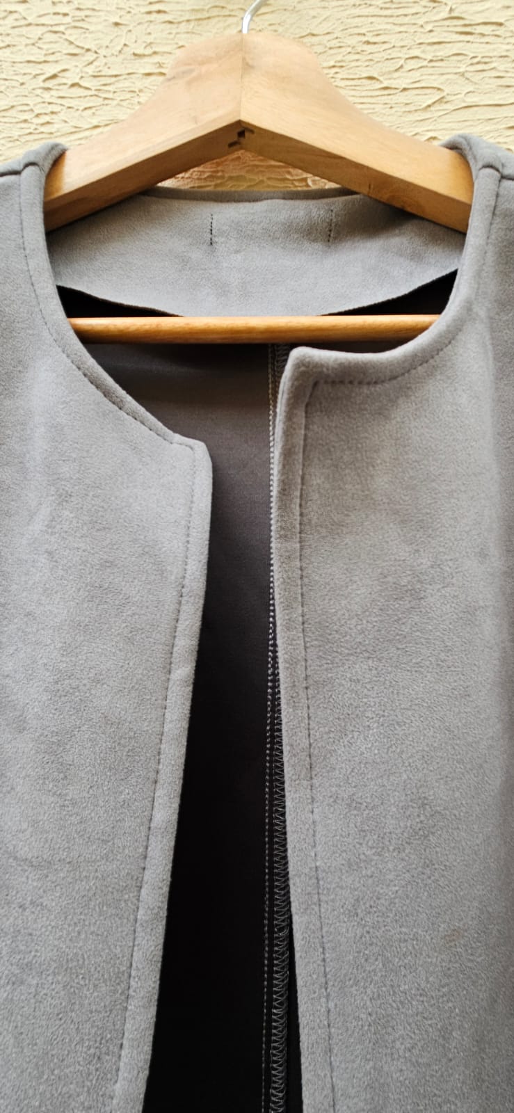 Grey Puffer Sleeve Jacket