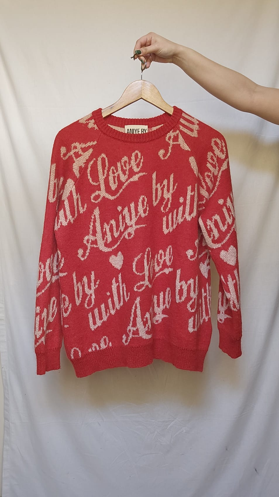 Vintage Love Script Sweater