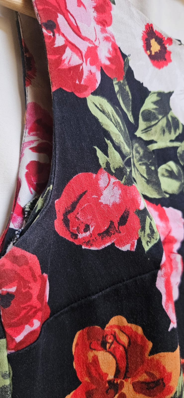 Black Floral Midi Dress