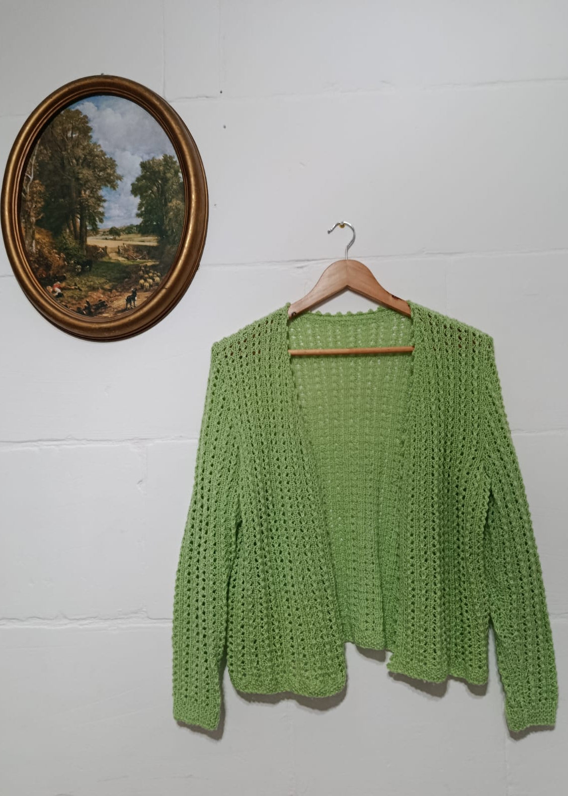 Lime Open Cardigan - Fits S-M