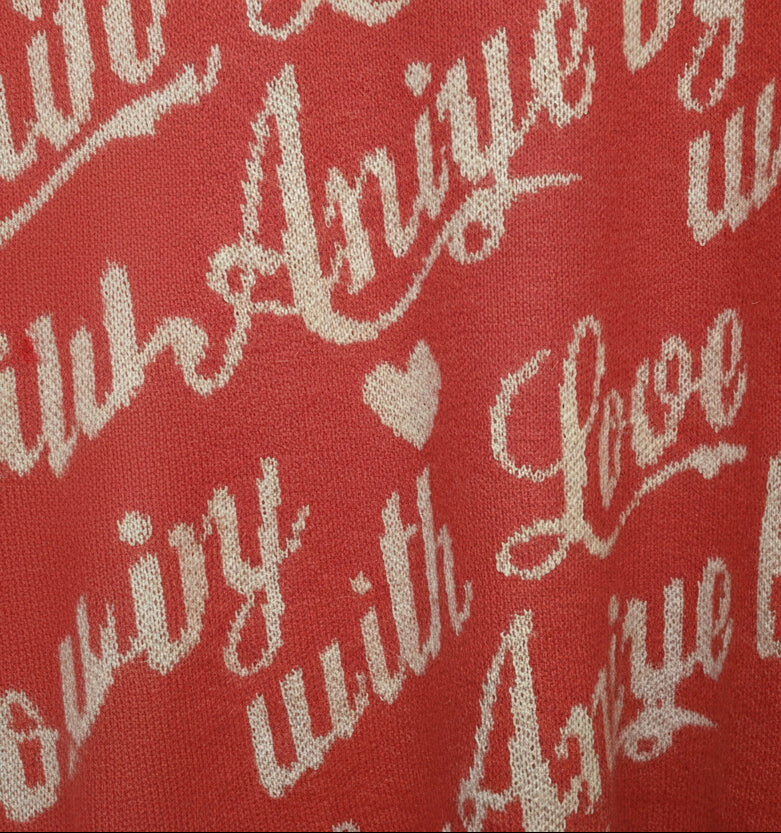 Vintage Love Script Sweater