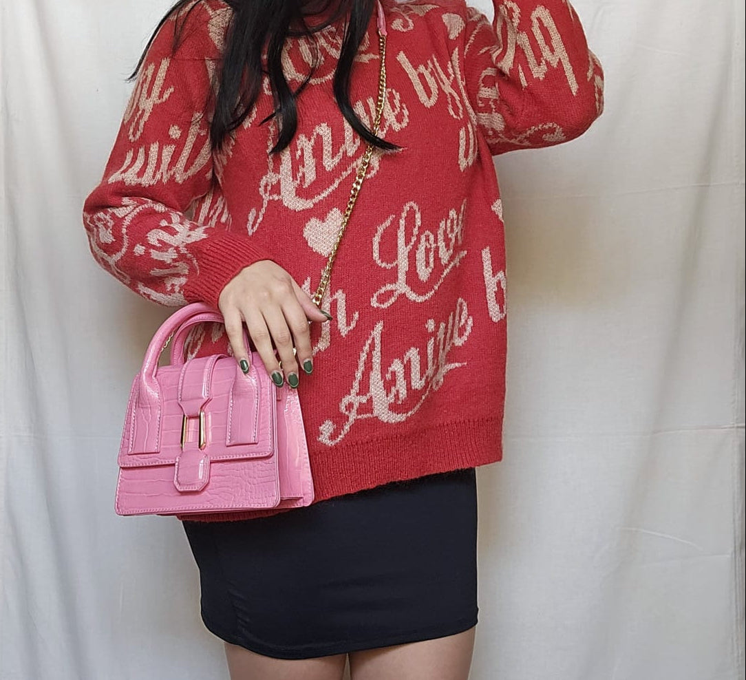 Vintage Love Script Sweater
