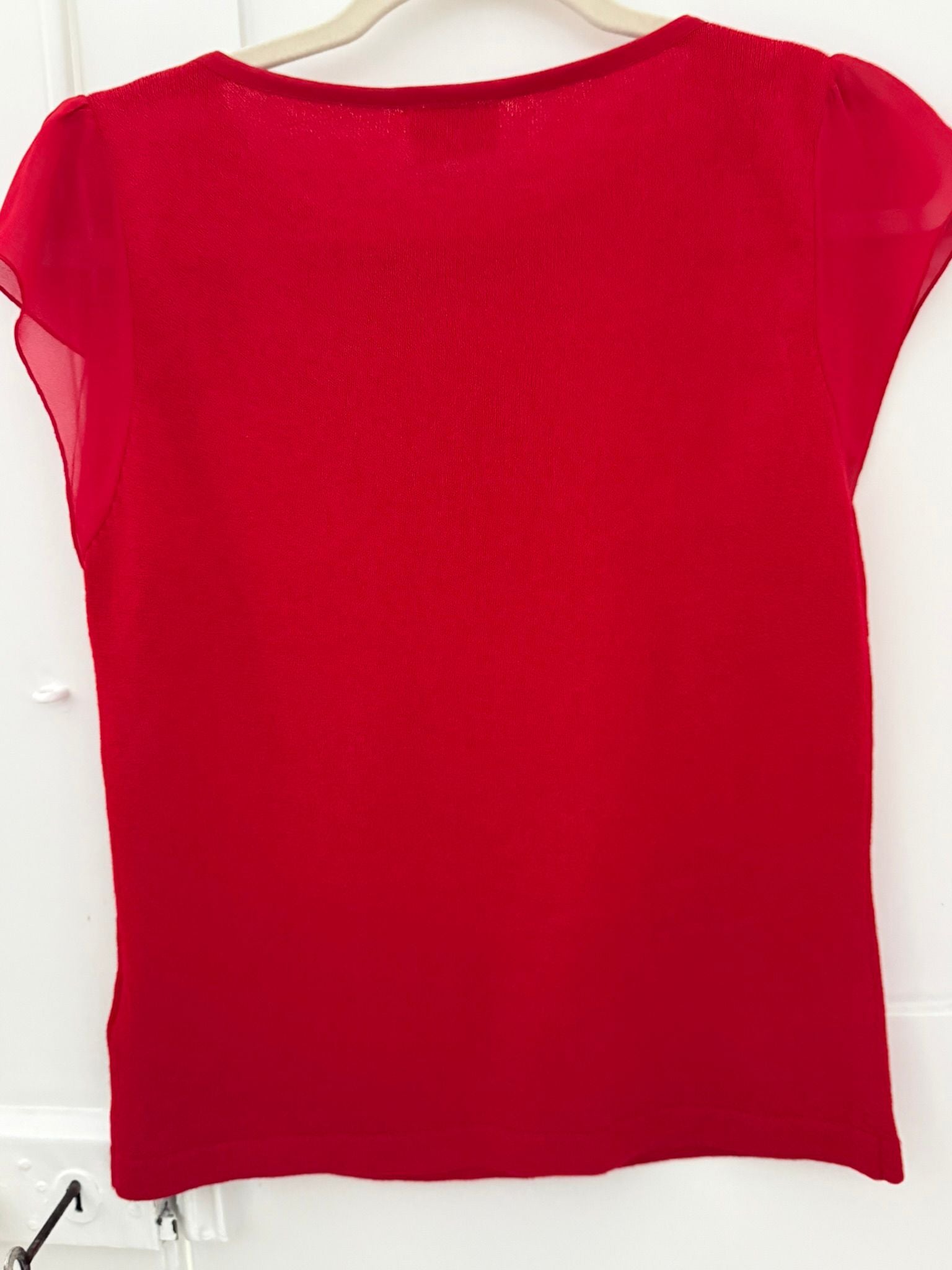 Minuet Red Rose Top Size 10/12 — Poppy's Closet