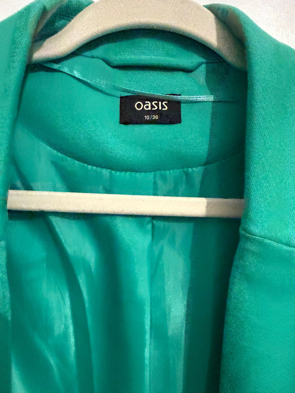 Oasis Green Blazer Size 10/36 — Poppy's Closet