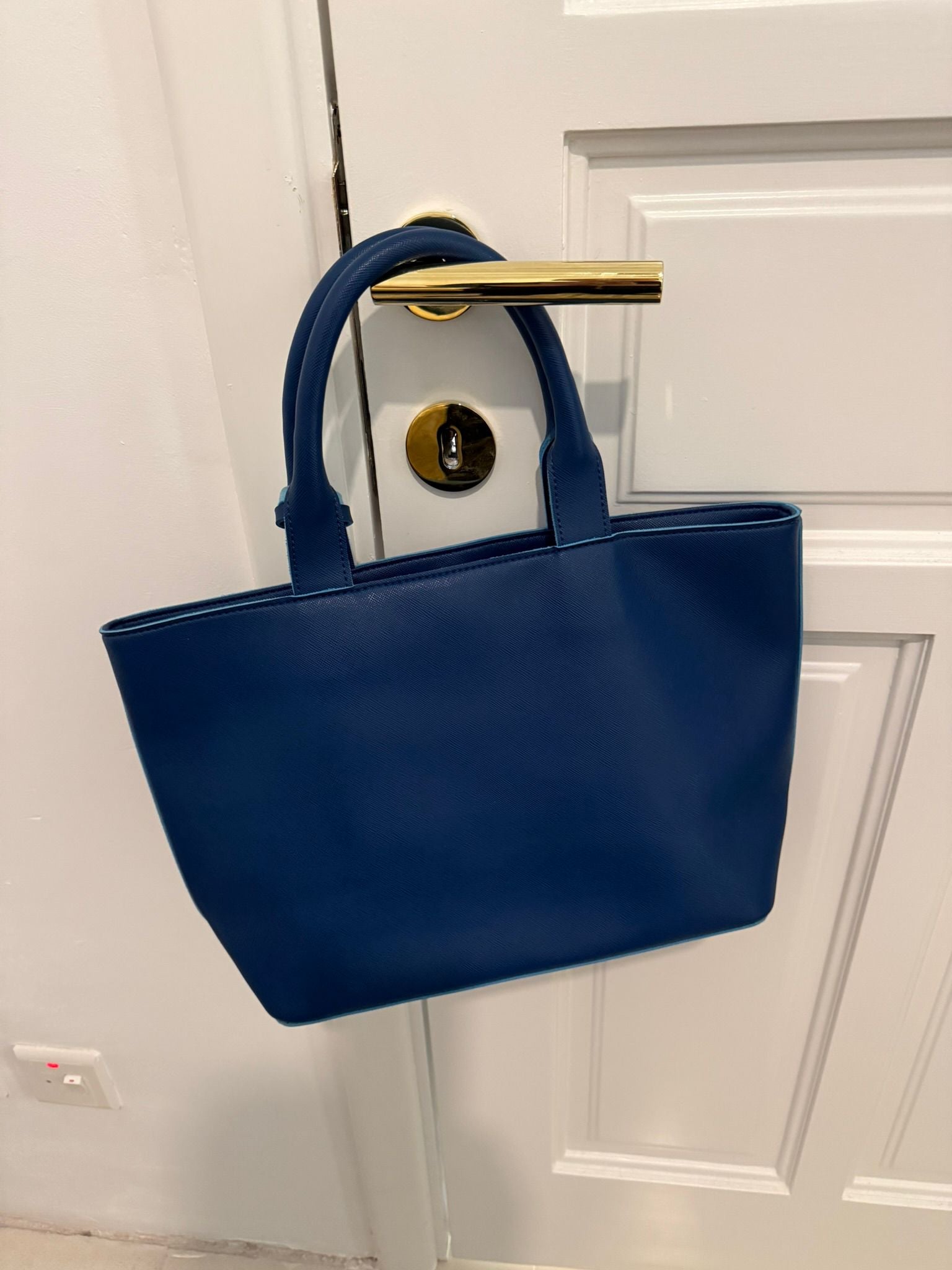 Armani Jeans Blue Tote Bag — Poppy's Closet
