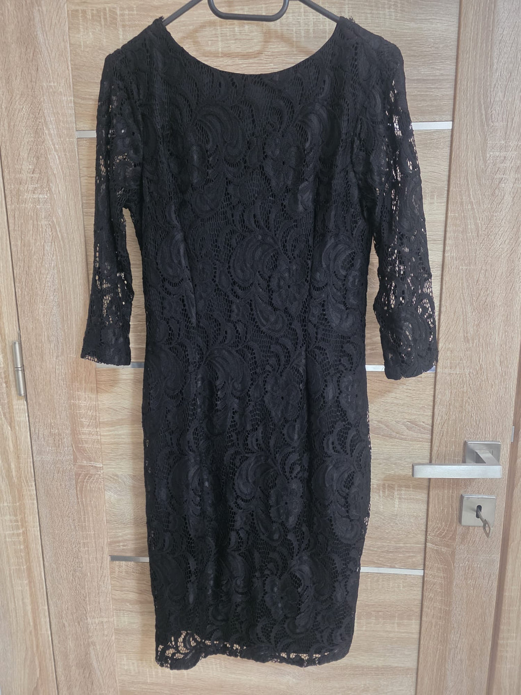 Lace 3/4 Sleeve Bodycon Midi Dress – Feffey's Closet