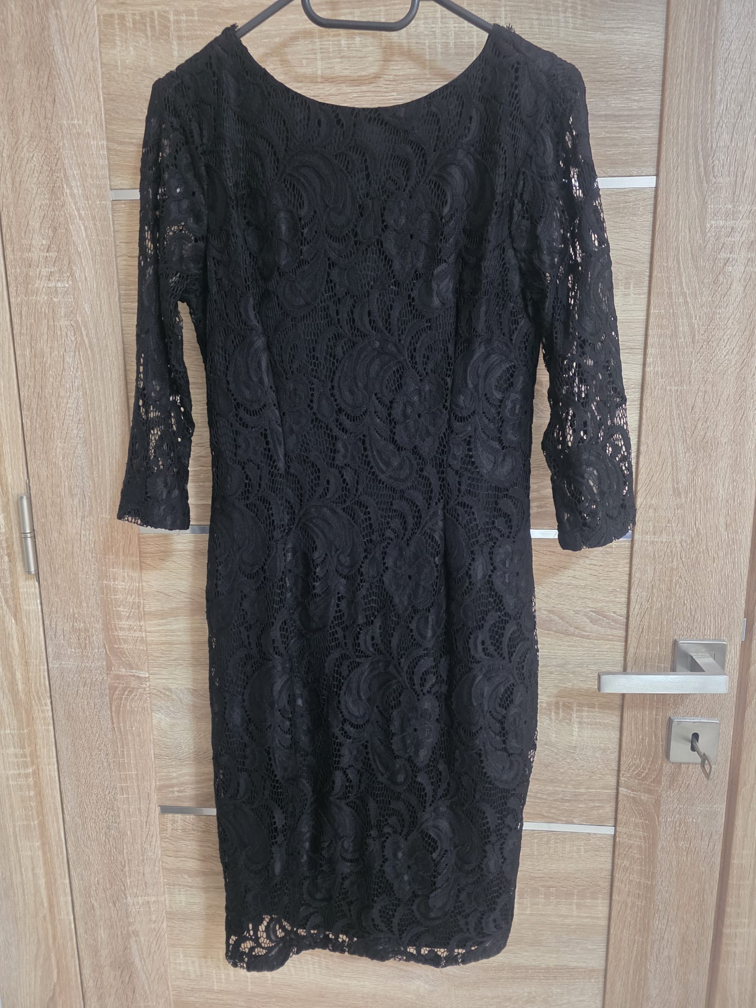Lace 3/4 Sleeve Bodycon Midi Dress – Feffey's Closet