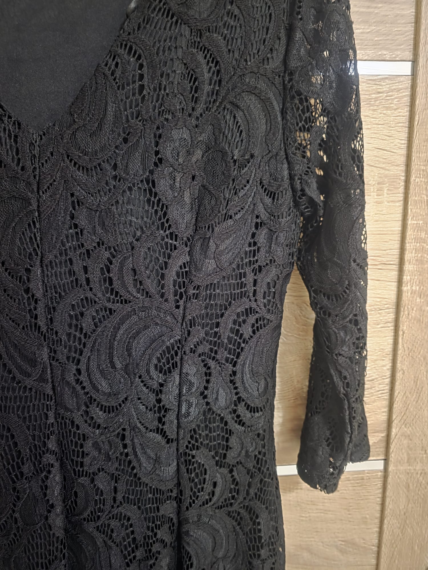 Lace 3/4 Sleeve Bodycon Midi Dress – Feffey's Closet